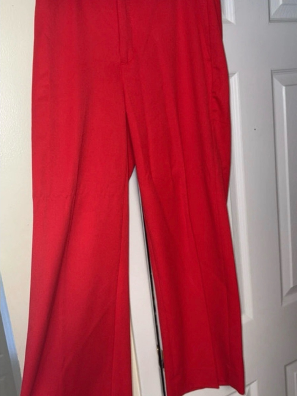 Banana Republic Vibrant Red Wide-Leg Trousers